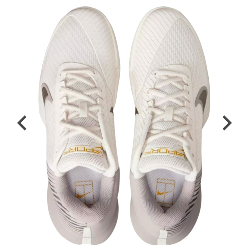 NWT New Nike Court Vapor Pro 2 White and Silver Shoes